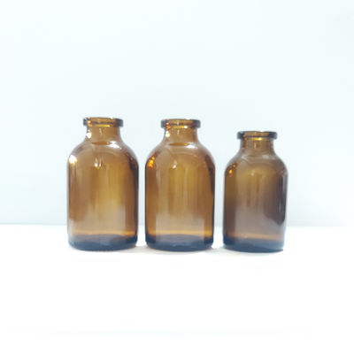 Medical Injection Molded Glass Vial Toppered Reagent Bottles 20ml 30ml 50ml 100ml