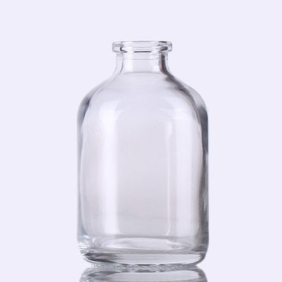 50 ml Διαυγές γυάλινο φιαλίδιο τύπου USP II με 20 mm λαιμό